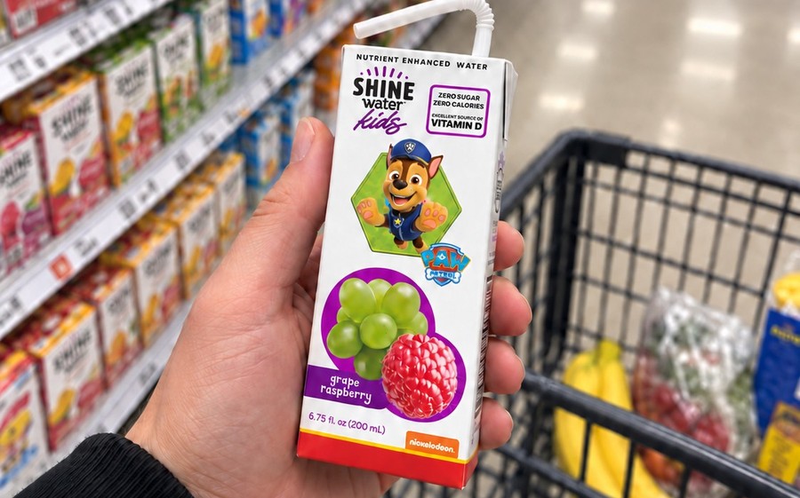 ShineWater Kids on the shelf at Whole Foods Market